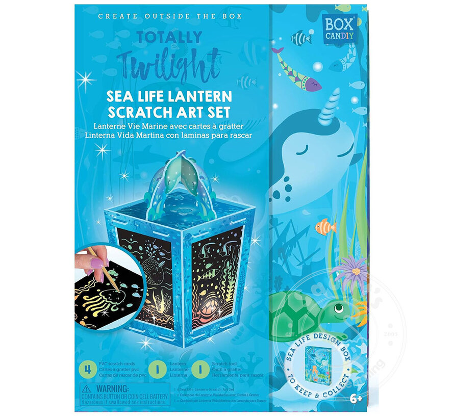 Totally Twilight : Sea life Lantern Scratch Art Set