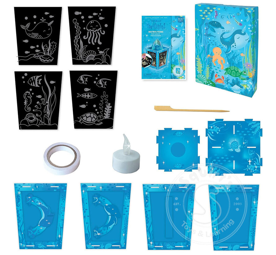 Totally Twilight : Sea life Lantern Scratch Art Set