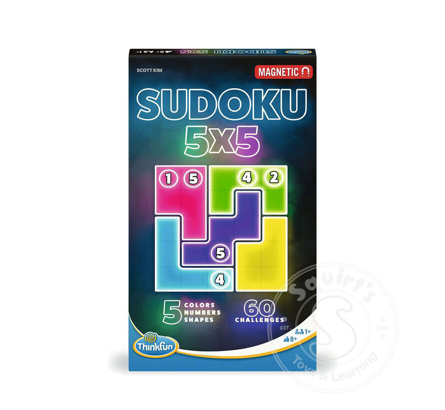 Sudoku 5x5 Magnetic Travel Puzzle