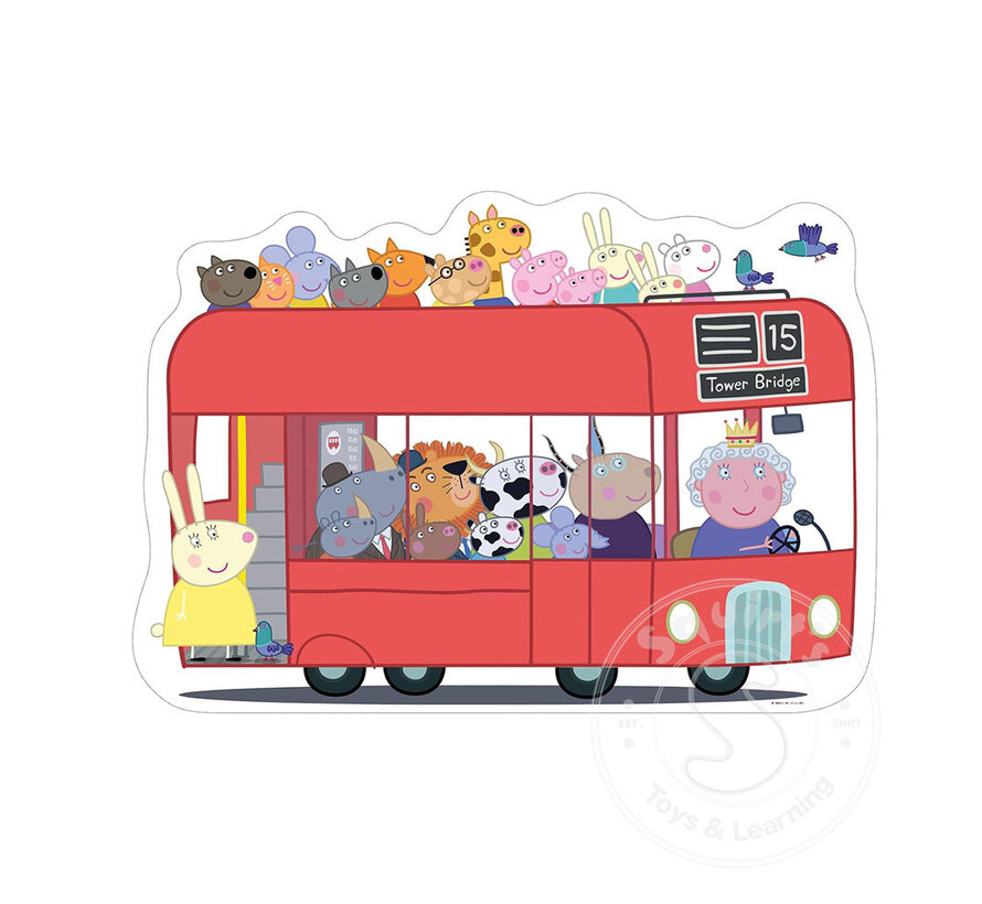 Ravensburger Peppa Pig London Bus 24 pc Giant Floor Puzzle