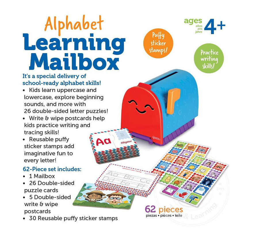 Alphabet Learning Mailbox