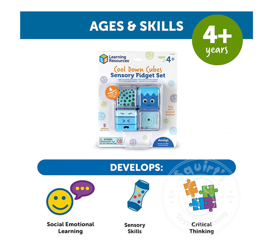 Cool Down Cubes Sensory Fidget Set