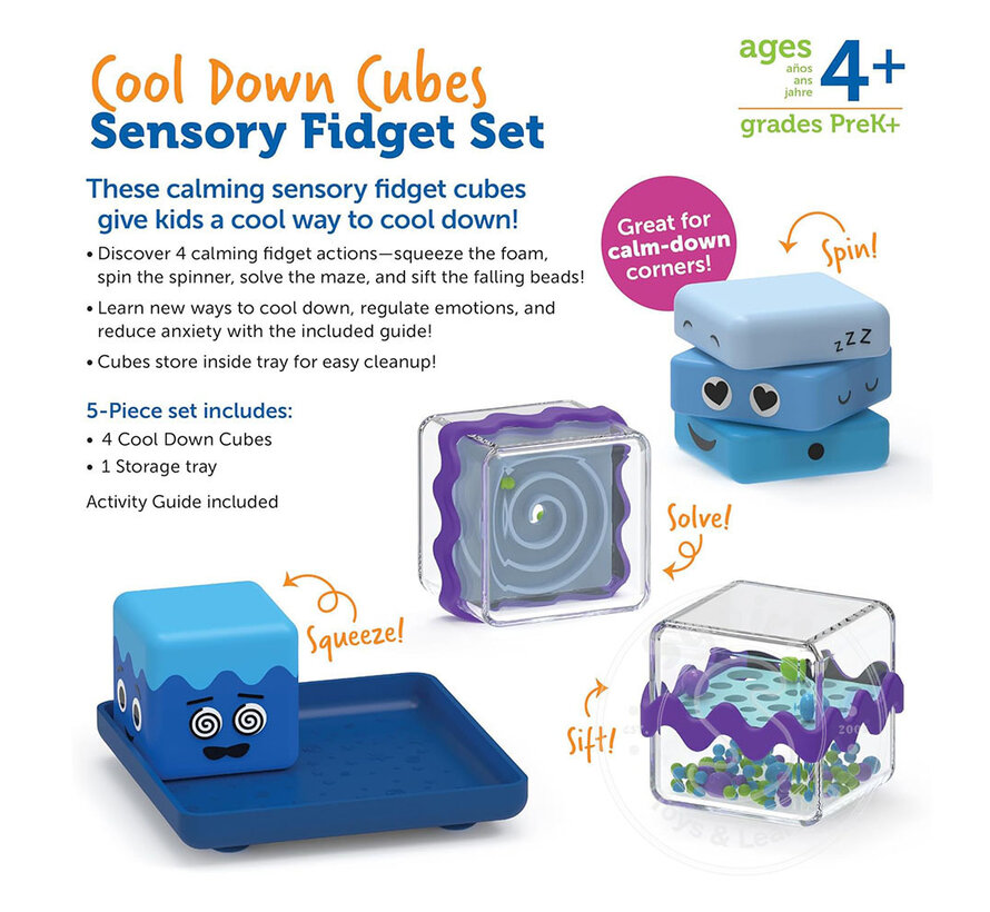 Cool Down Cubes Sensory Fidget Set