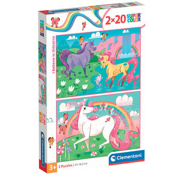 Clementoni I Believe in Unicorns Puzzle 2 x 20pcs