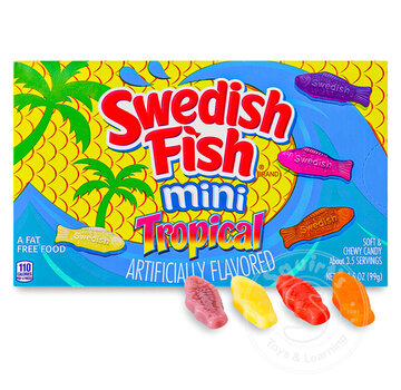 Swedish Fish Theatre Box Mini Tropical 3.5oz