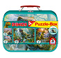 Schmidt Dinos Puzzle 2 x 60pcs & 2 x 100pcs in a Tin Box
