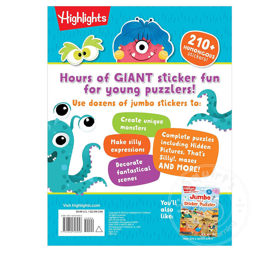 Highlights Giant Sticker Monster Fun