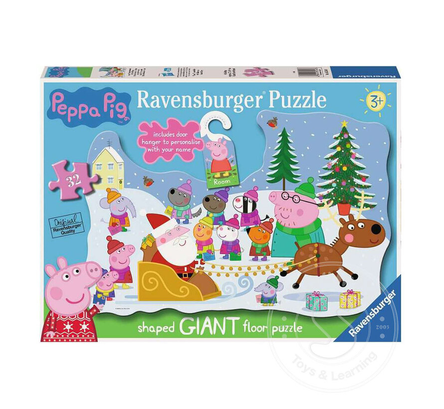 Ravensburger Peppa Pig Peppa's Christmas Wish Giant Floor Puzzle 32pcs