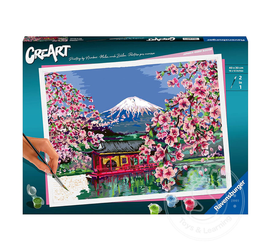 CreArt Paint by Numbers - Japanese  Spring