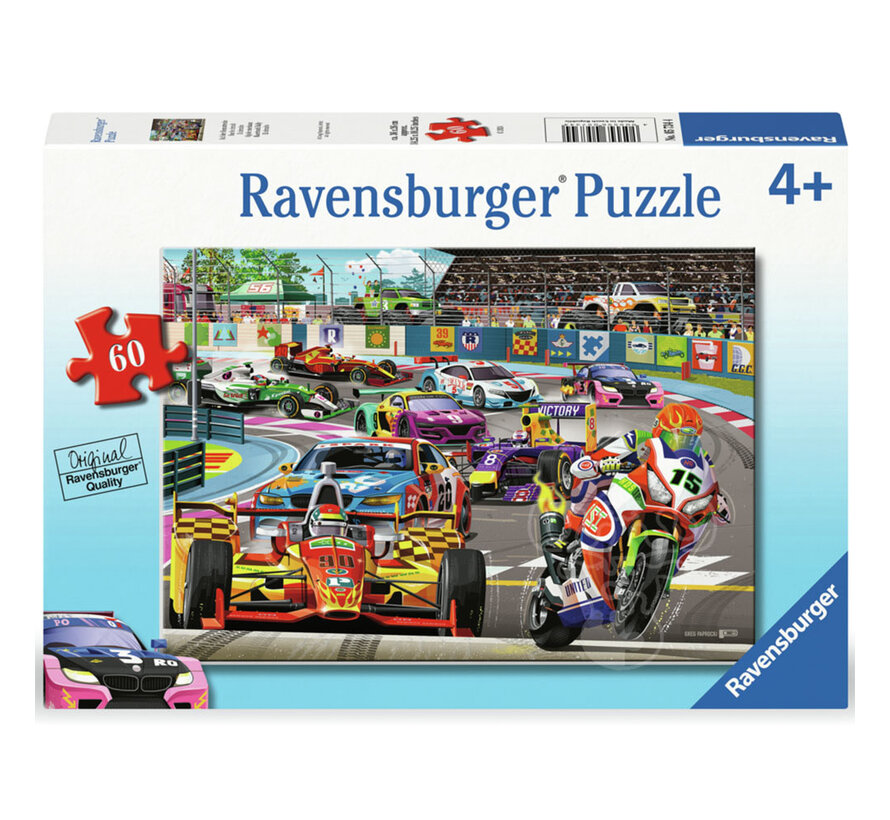 Ravensburger Racetrack Rally Puzzle 60pcs