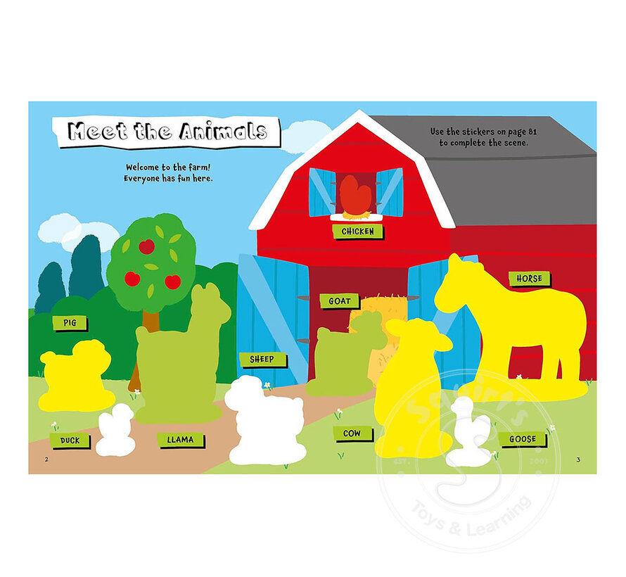 Boredom Busters: Animals Sticker Activity