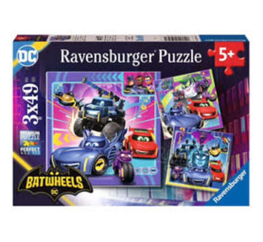 Ravensburger Batwheels Puzzle 3 x 49pcs