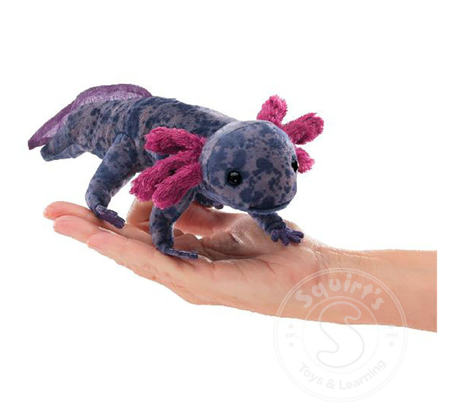 Folkmanis Black Axolotl Finger Puppet