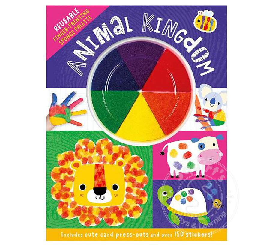 Animal Kingdom finger painting activity book