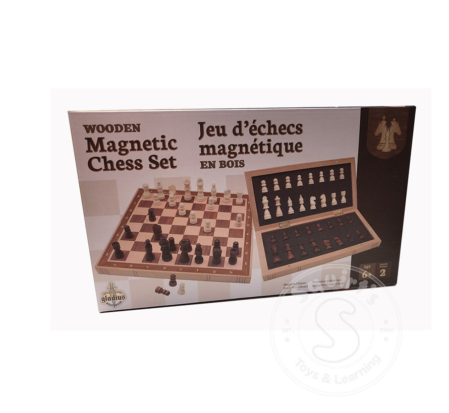 Wooden Magnetic Chess Set