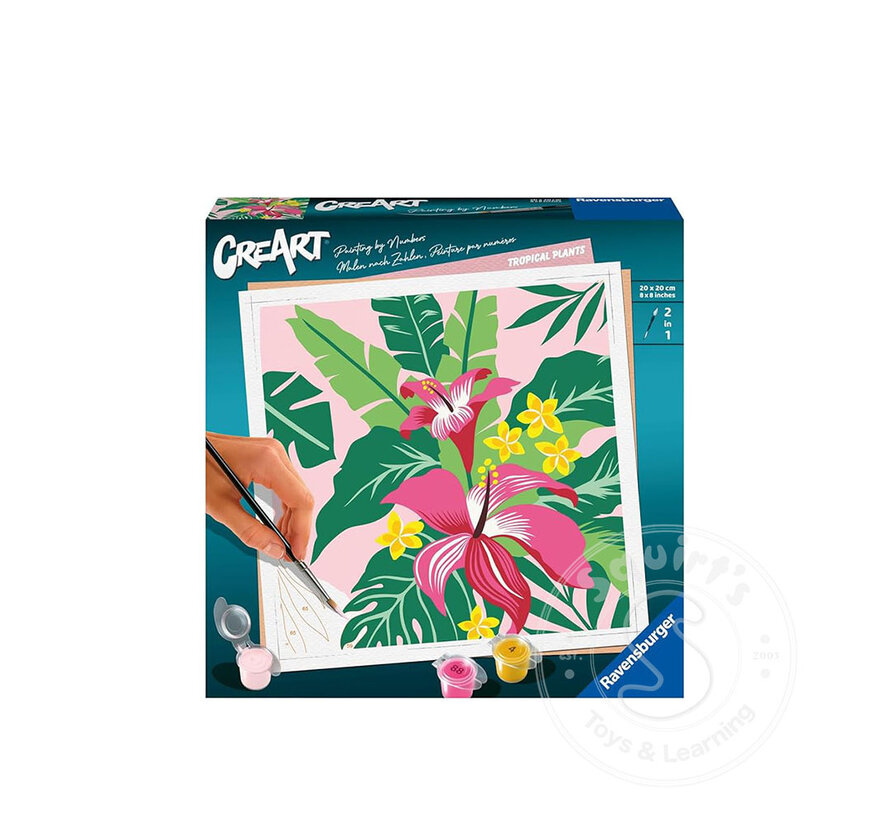 CreArt Paint by Numbers - Tropical Plants - Retired