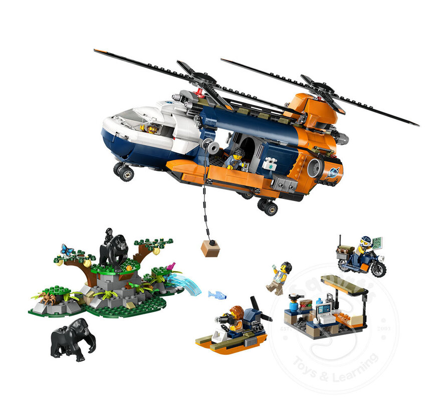 LEGO® City Jungle Explorer Helicopter at Base Camp