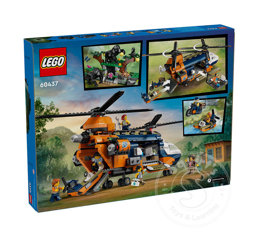 LEGO® City Jungle Explorer Helicopter at Base Camp