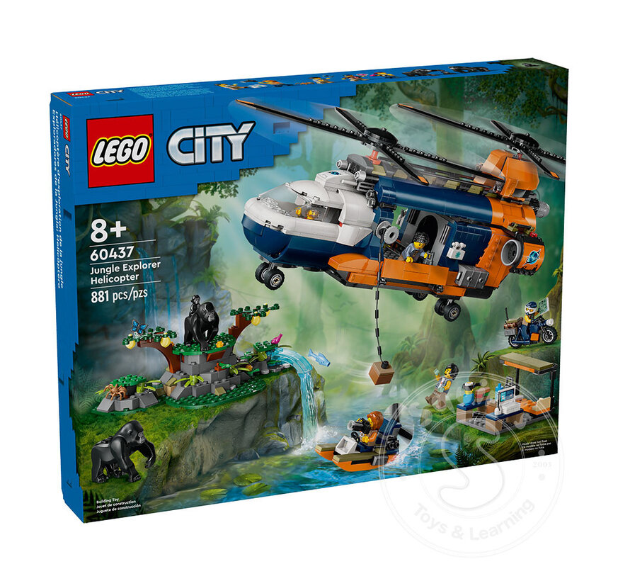 LEGO® City Jungle Explorer Helicopter at Base Camp