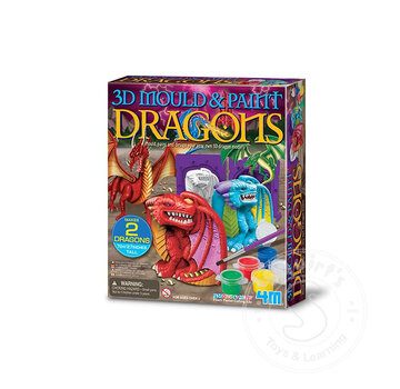 4M 3D Mould & Paint Dragons