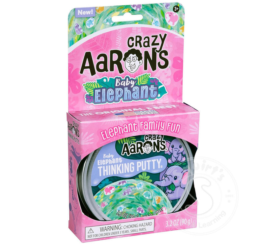 Crazy Aaron's Trendsetters Baby Elephants Thinking Putty