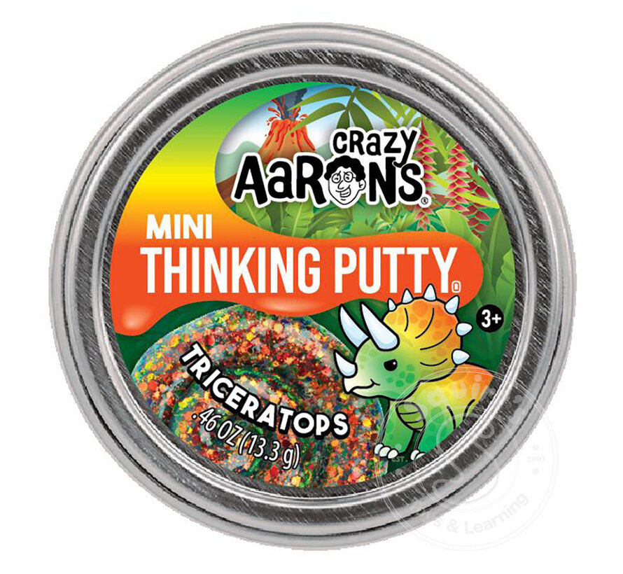 Crazy Aaron's Mini Triceratops Thinking Putty