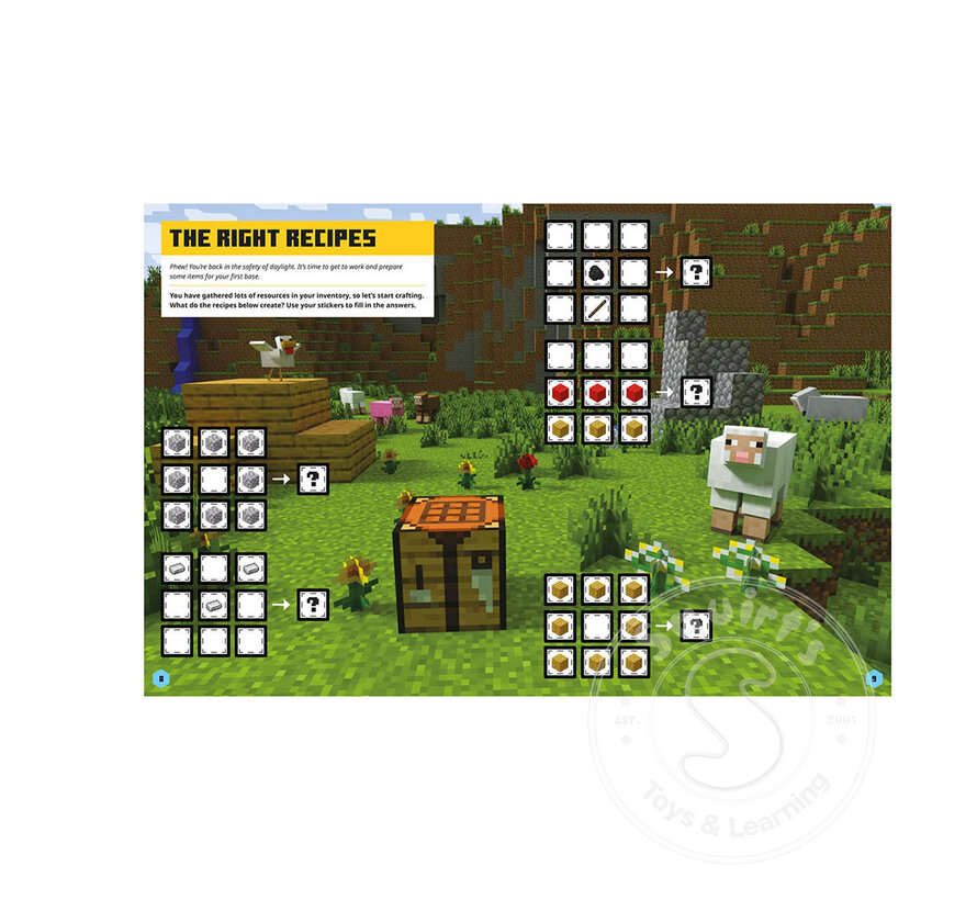 Minecraft Sticker Adventure: Mob Attacks!
