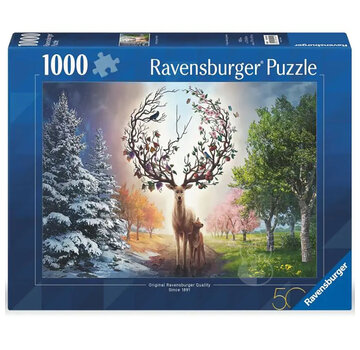 Ravensburger Ravensburger Deer at Day and Night Puzzle 1000pcs 50th Anniversary Limited