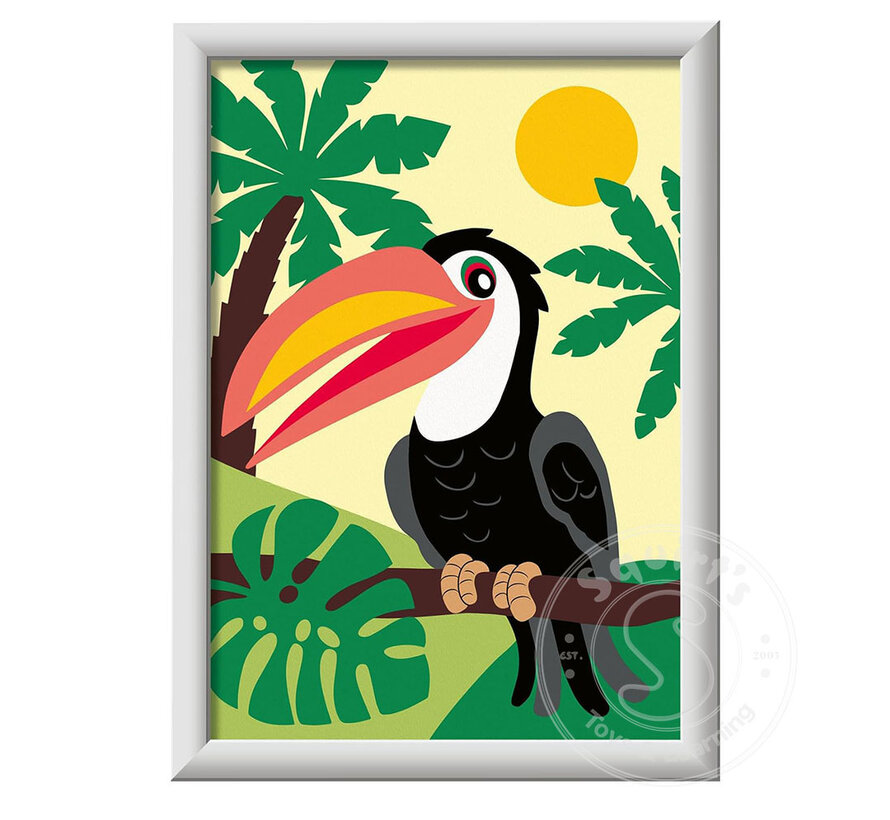 CreArt Paint by Numbers - Toucan in Jungle