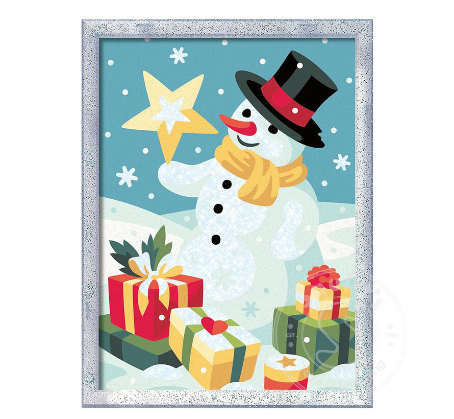 CreArt Paint by Numbers -Snowman