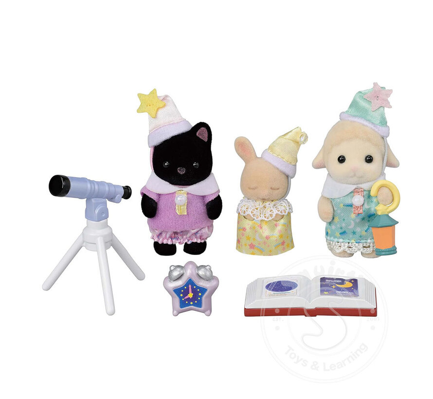 Calico Critters Nursery Friends Sleepover Party Trio
