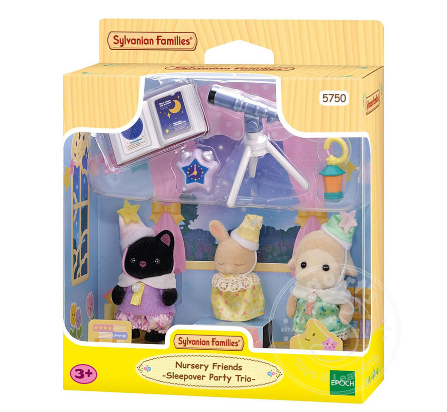 Calico Critters Nursery Friends Sleepover Party Trio