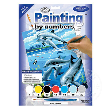 Royal & Langnickel Royal & Langnickel Painting by Numbers Dolphins