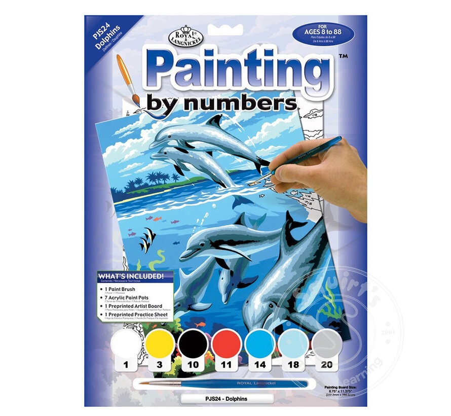 Royal & Langnickel Painting by Numbers Dolphins