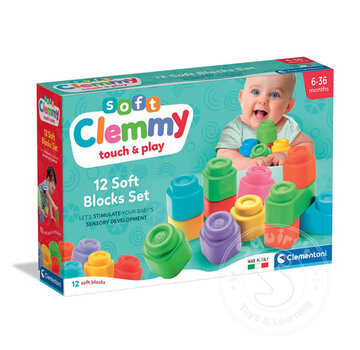 Clementoni Soft Clemmy - Soft Blocks Set (12 pcs)