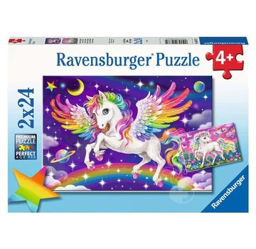 Ravensburger Ravensburger Unicorn and Pegasus Puzzle 2 x 24pcs