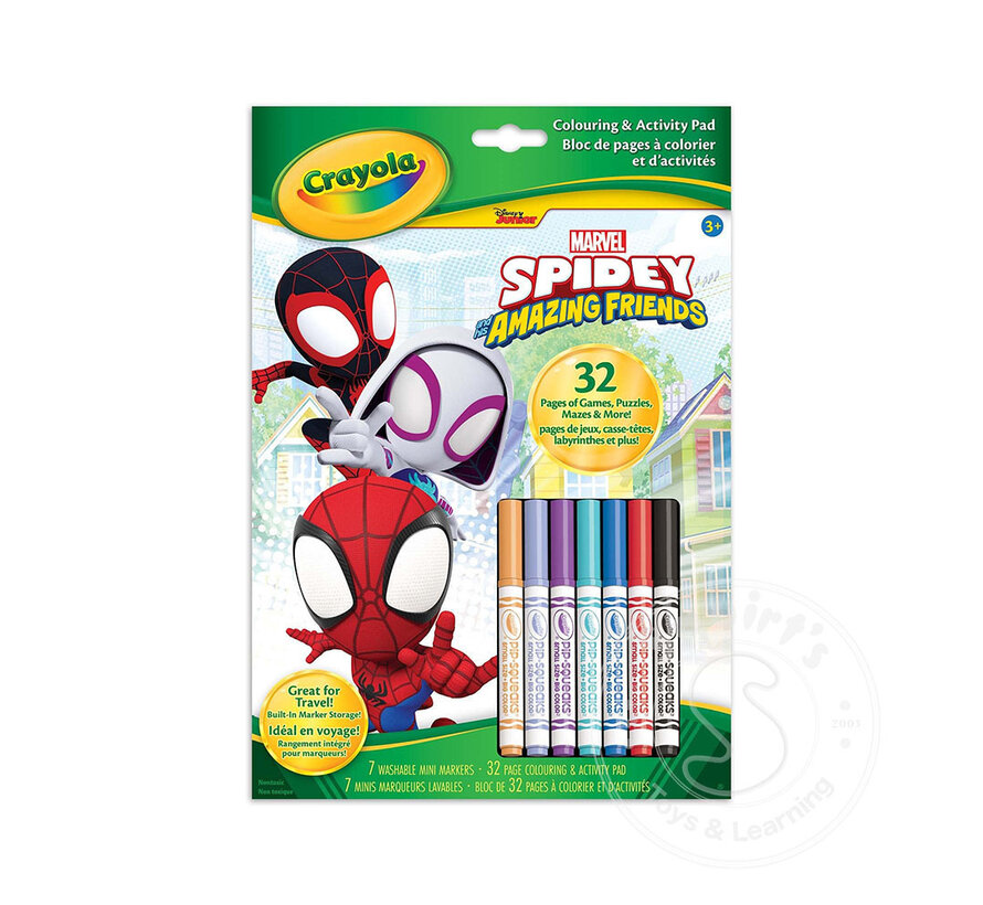 Crayola Spidey and His Amazing Friends Colouring & Activity Pad
