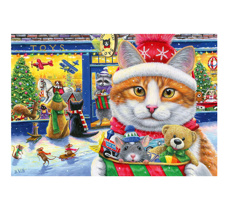 Ravensburger Christmas Kitties Puzzle 2 x 24pcs