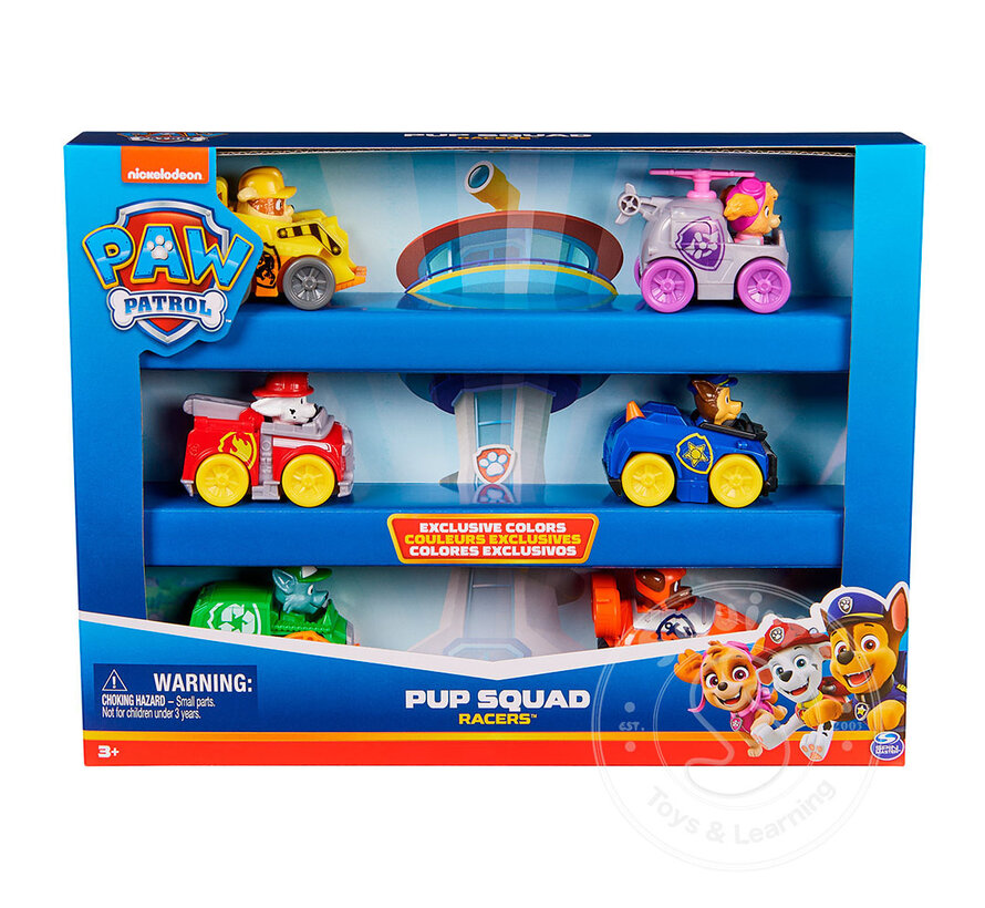 Paw Patrol - Pup Squad Racers 6-pack Vehicle Gift Set