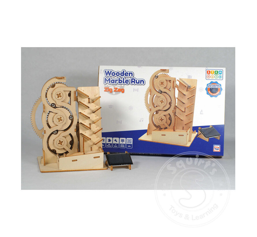 Wooden Marble Run - Zig Zag