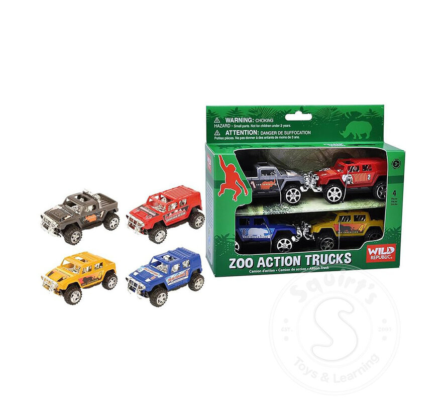 Wild Republic Action Truck Zoo Set