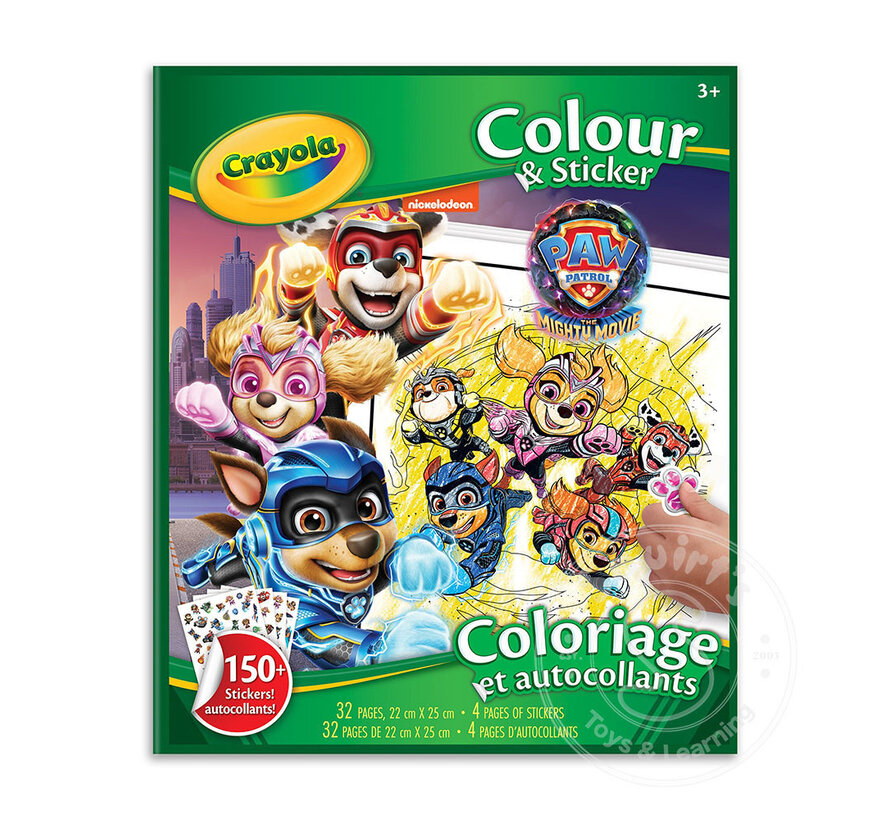 Crayola Colour and Sticker - Paw Patrol