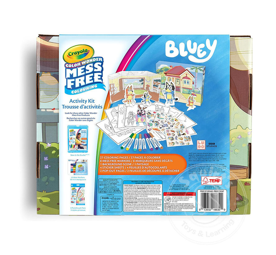 Crayola Color Wonder Mess-Free Bluey Activity Kit