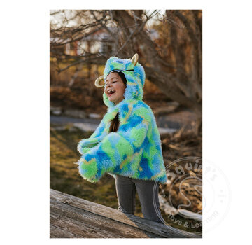 Great Pretenders Great Pretenders Swampy The Monster Cape, Green/Blue (Size 4-6)