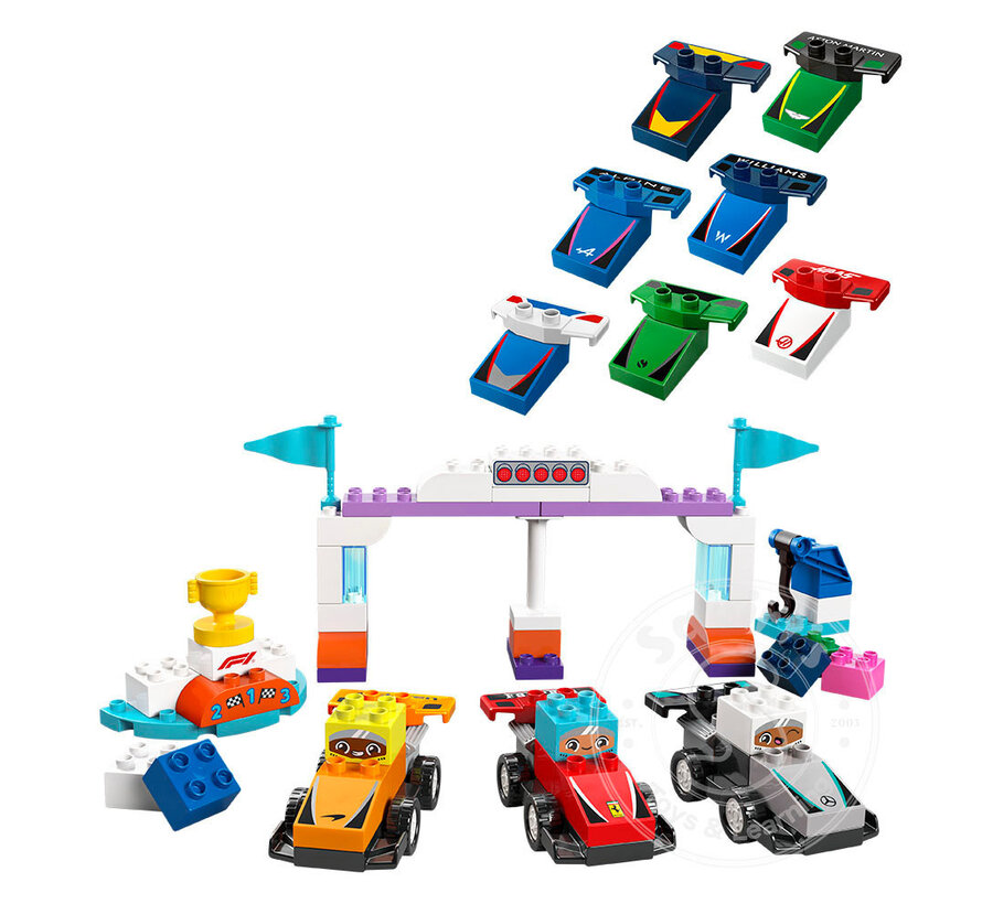 LEGO® DUPLO® F1® Team Race Cars & Drivers