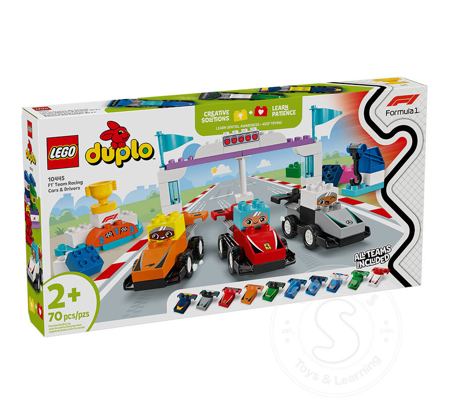 LEGO® DUPLO® F1® Team Race Cars & Drivers