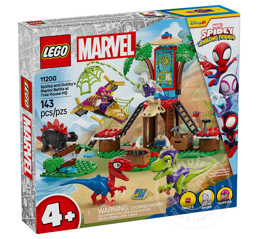 LEGO® 4+ Marvel Spidey and Gobby's Raptor Battle at Tree House HQ