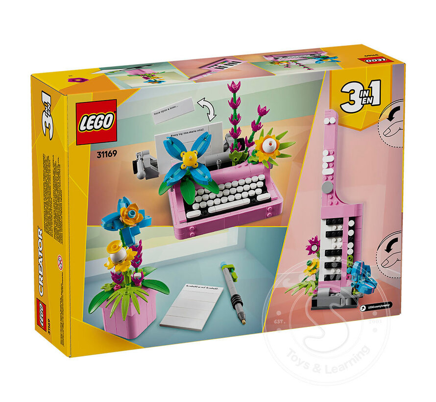 LEGO® Creator Typewriter with Flowers