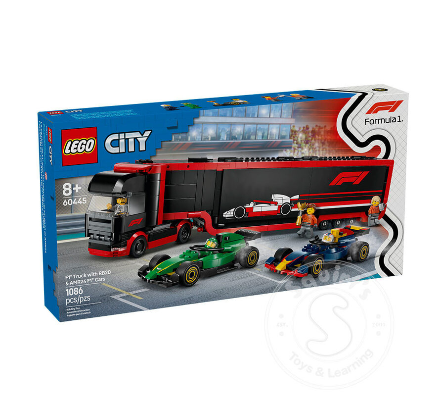 LEGO® City F1® Truck with RB20 & AMR24 F1® Cars