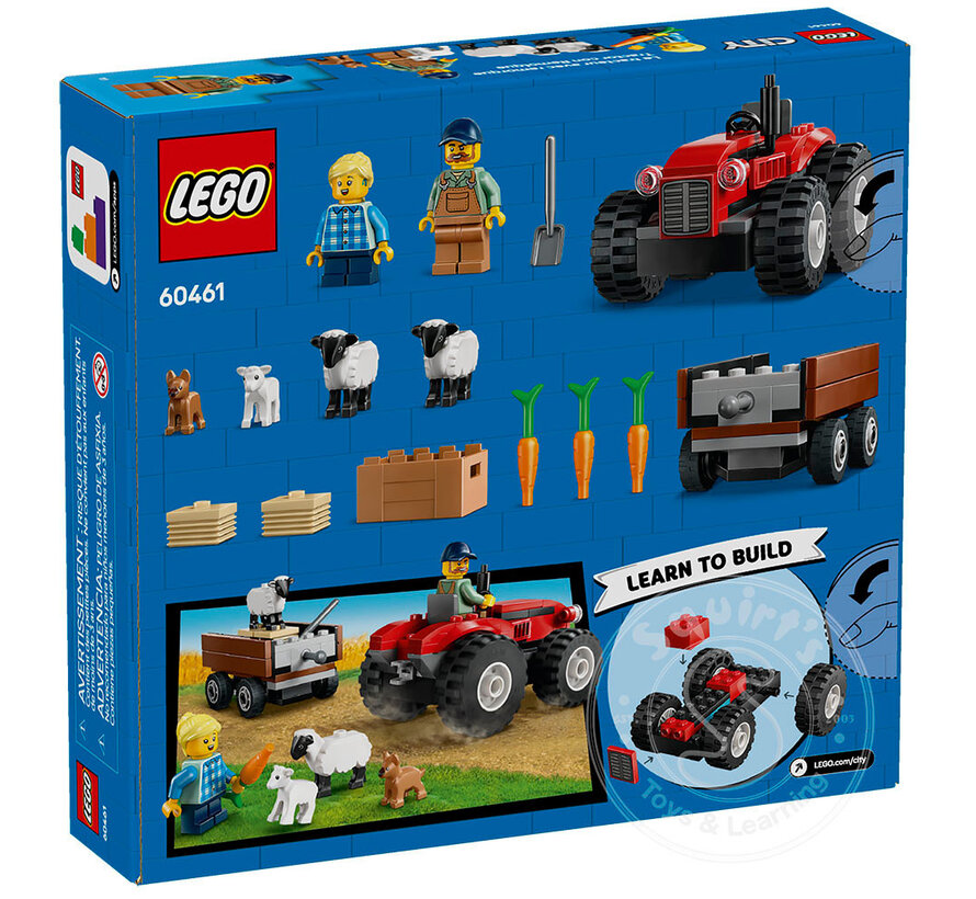 LEGO® 4+ City Red Farm Tractor with Trailer & Sheep